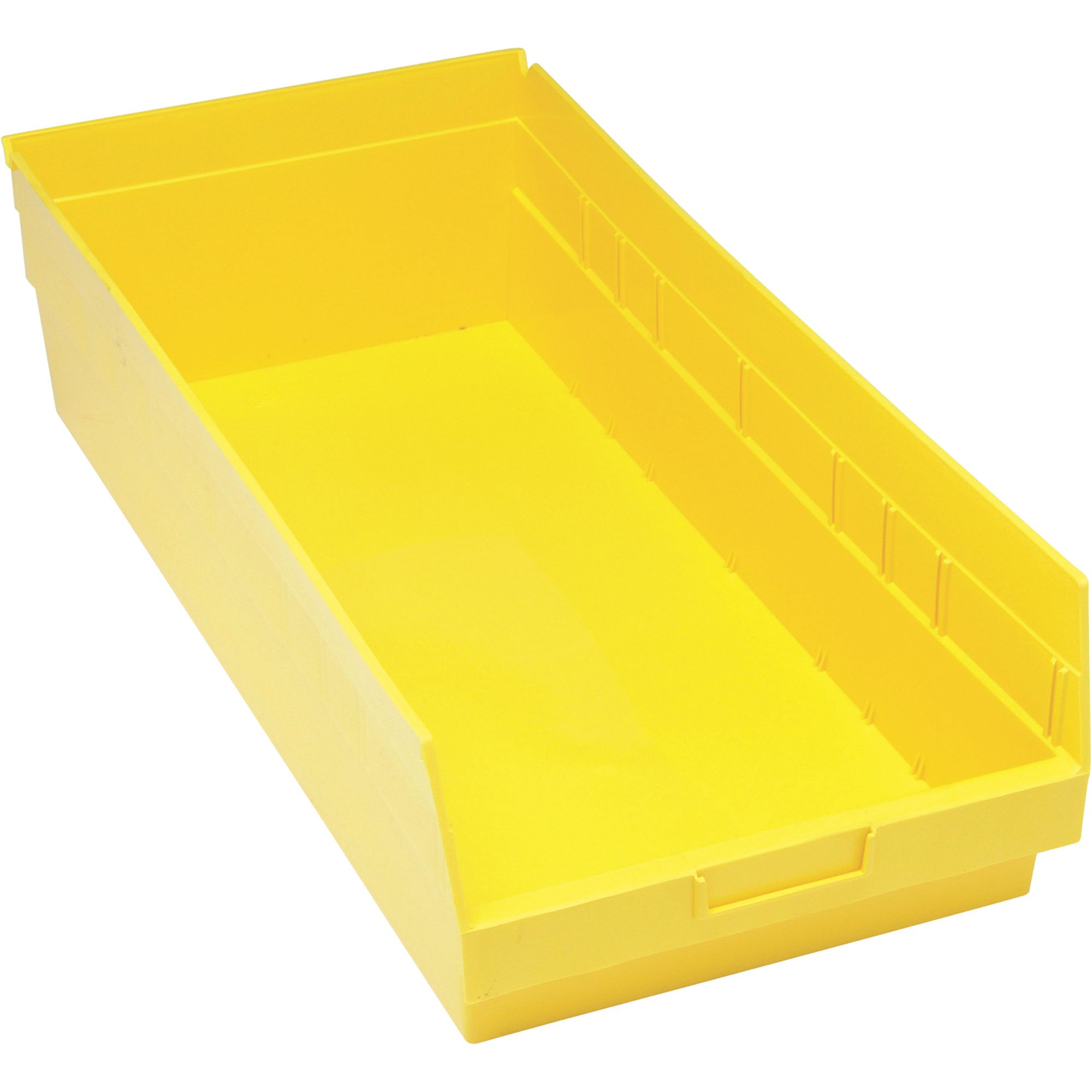 Quantum Storage Store-More 6in. Shelf Bins — 23 5/8in.L x 11 1/8in.W x 6in.H Size, Carton of 6